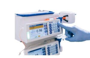 The Novum IQ syringe pump. [Image courtesy of Baxter]