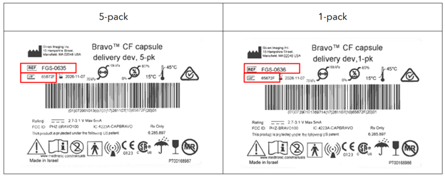 美敦力 Bravo 胶囊召回信息