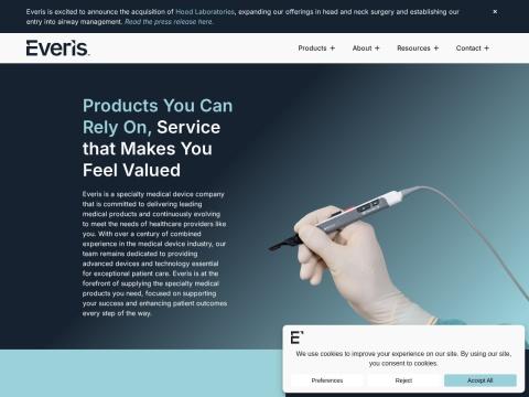 Everis Medical - 美国耳鼻喉及头颈外科器械商 | Shore Capital投资