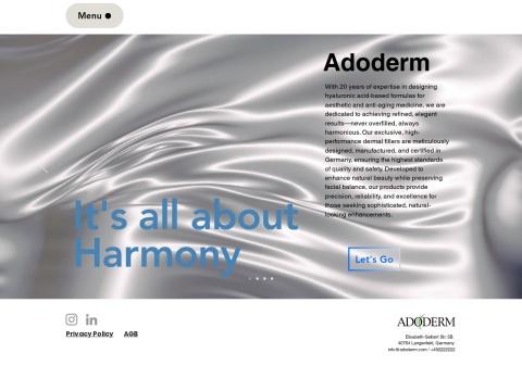 Adoderm GmbH（阿多德姆医疗有限公司）- 德国透明质酸填充剂领导者