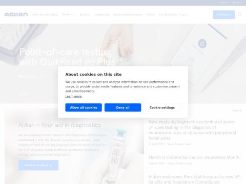 Aidian Oy（奥瑞雅诊断有限公司） - 芬兰领先体外诊断（IVD）企业