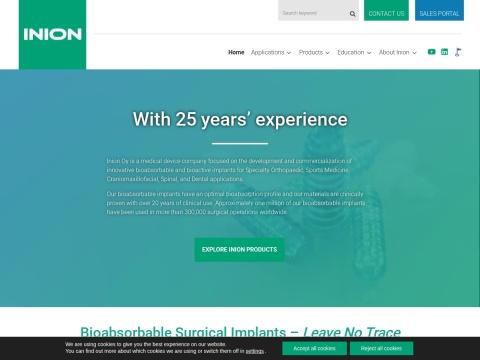 芬兰INION公司 Inion Oy- 全球生物可吸收植入物领导者