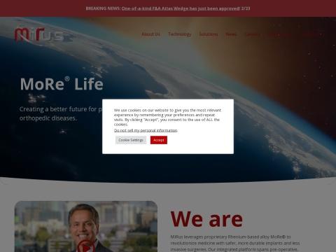 MiRus LLC - 美国脊柱/心血管器械研发商 | Boston Scientific战略投资