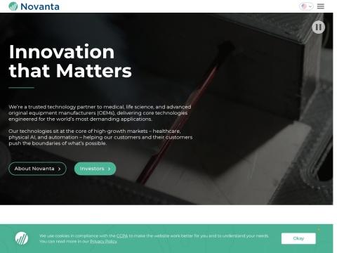 Novanta - 美国医疗与先进工业OEM核心技术供应商 | NASDAQ:NOVT