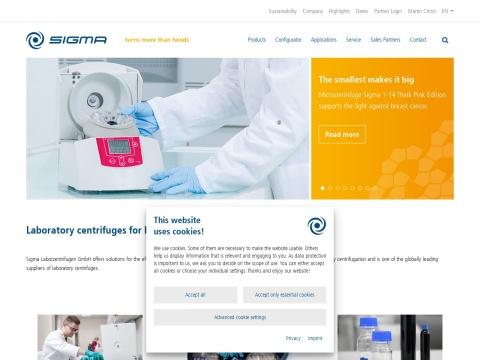 希格玛实验室离心机有限公司 Sigma-Laborzentrifugen GmbH